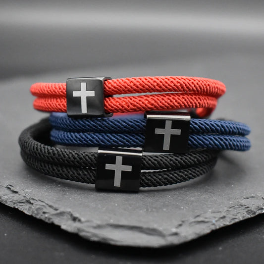 Eternal Thread Cross Bracelet